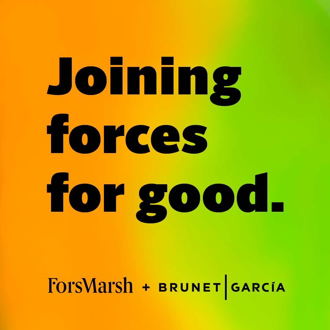 We have joined forces with <a href="/ForsMarsh/">Fors Marsh</a> to unleash the power of evidence-based strategy and award-winning creativity to inspire meaningful change. Together, our impact will be exponential!

Learn more: bit.ly/43kZtOf