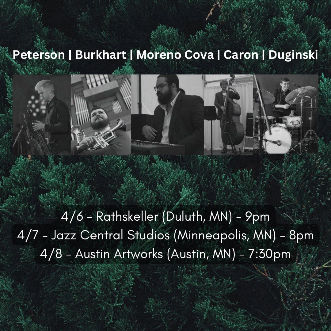 jacobburky's tweet photo. Duluth ➡️ Minneapolis ➡️ Austin 

Playing original music and tunes from our biggest influences. Hope to see you there! https://t.co/KPZe0TjwiJ