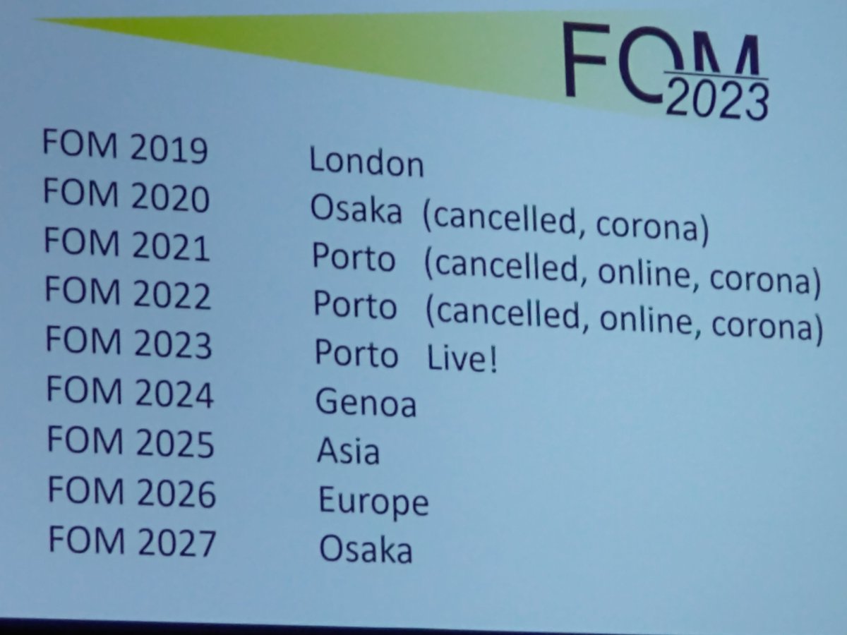The cat is out of the bag: #FOM2024 will be in Genoa! 🇮🇹