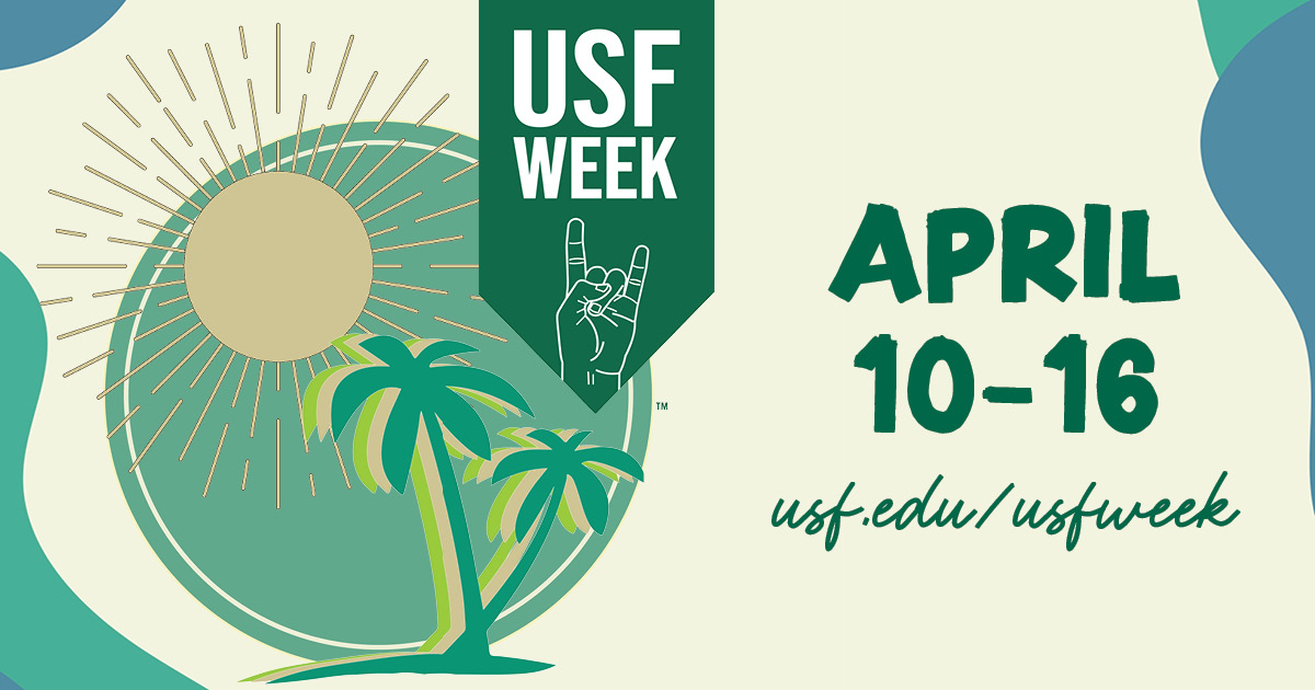 USouthFlorida's tweet photo. #USFWeek is only a few days away!🤘
Celebrate your Bull pride at one of several events across our three campuses – attend Rocky’s birthday bash, stop by Riverfest or Bullstock, and catch the @USFFootball Spring Game.
Find the full schedule here ➡️ https://t.co/ZmLM3fnt3v https://t.co/CY8yyUhPdE