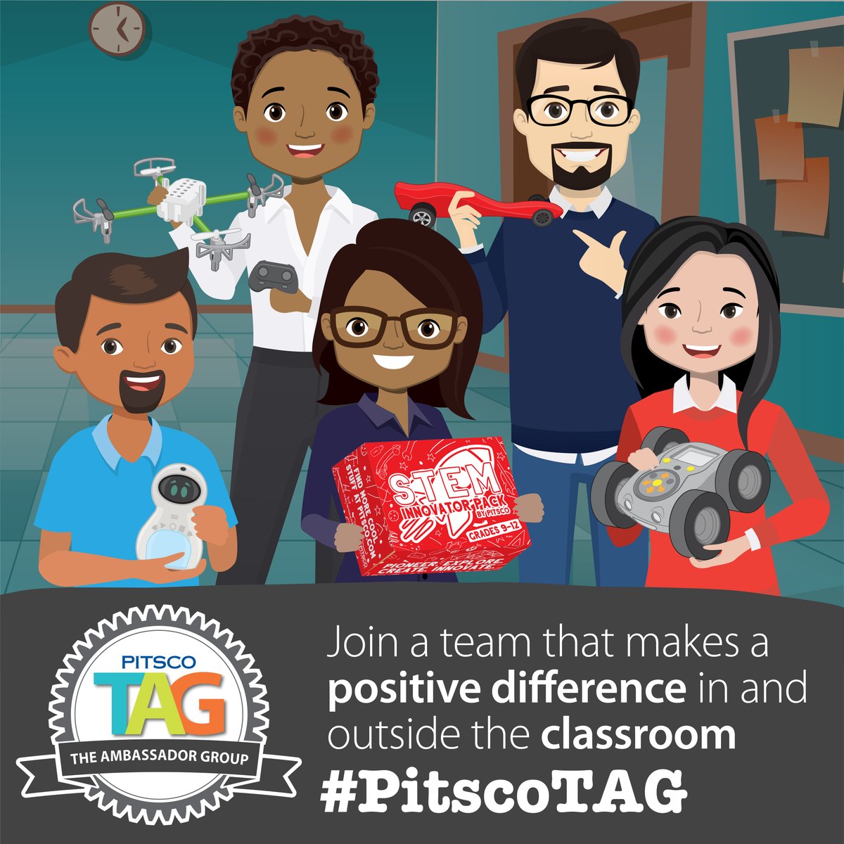pitscoed's tweet image. The Ambassador Group is a place for superheroes who have a passion for teaching the next generation! 🦸‍♀️✨

#PitscoTAG
Apply to join the squad: bit.ly/3JwBEJS