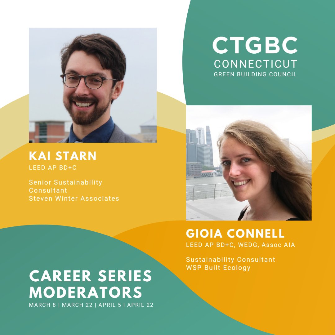 TODAY! Sustainable Career Showcase | Materials and Construction | 22 March 2023 4:30 pm | Zoom
Register Now &gt; ow.ly/jicc50NiuSc  |  Learn more &gt; ow.ly/pfPE50NiuSb
.
Happy to have our moderators Gioia Connell and Kai Starn back for the Sustainable Career Showcase!