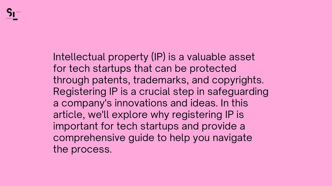 semplelegal's tweet image. &quot;Protect your tech, protect your dreams! Registering your IP is the ultimate power move for startups 💪🏽🚀 #InnovationProtection #StartupSuccess #IPowerUp&quot;