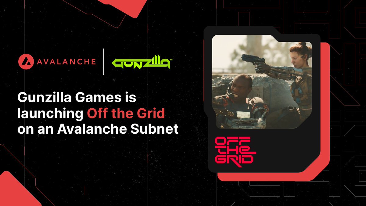 avalanche_fr's tweet photo. 𝙀𝙣𝙘𝙤𝙧𝙚 𝙪𝙣 𝙎𝙪𝙗𝙣𝙚𝙩 𝙙𝙚 𝙜𝙖𝙢𝙞𝙣𝙜 !

Le studio de jeux AAA @GunzillaGames est en train de créer GUNZ, une plateforme d'économie numérique durable construite sur un Subnet #Avalanche . https://t.co/pNUmaLwHwM