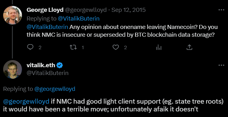 NamecoinERC's tweet photo. The Origins of #Namecoin are deep.

Though the Original Namecoin may have been disbanded.

$NMC is now honoring the legacy on #ethereum 

#ETH #Memecoins #BTC #NMC https://t.co/d9YwZKl1y4