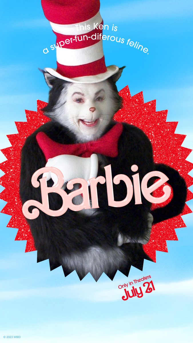 CatInHatFan's tweet photo. The new Barbie movie looks great! https://t.co/y32uM909xE