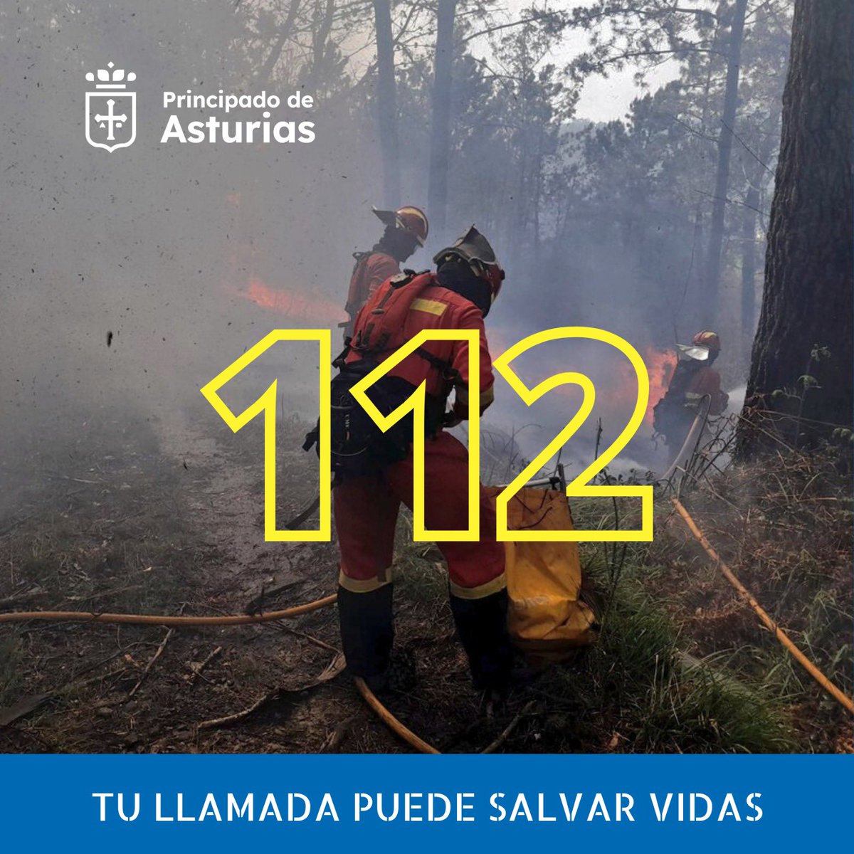AdrianBarbon's tweet photo. No lo dudes, si ves prender el monte llama al 112. 
Tu llamada puede salvar vidas.

Y si tienes alguna sospecha sobre la autoría de un incendio, no dudes en comunicarlo a las autoridades. Tenemos que frenar la acción de estos terroristas con mechero.

¡COMPARTE! https://t.co/3zluflOxND