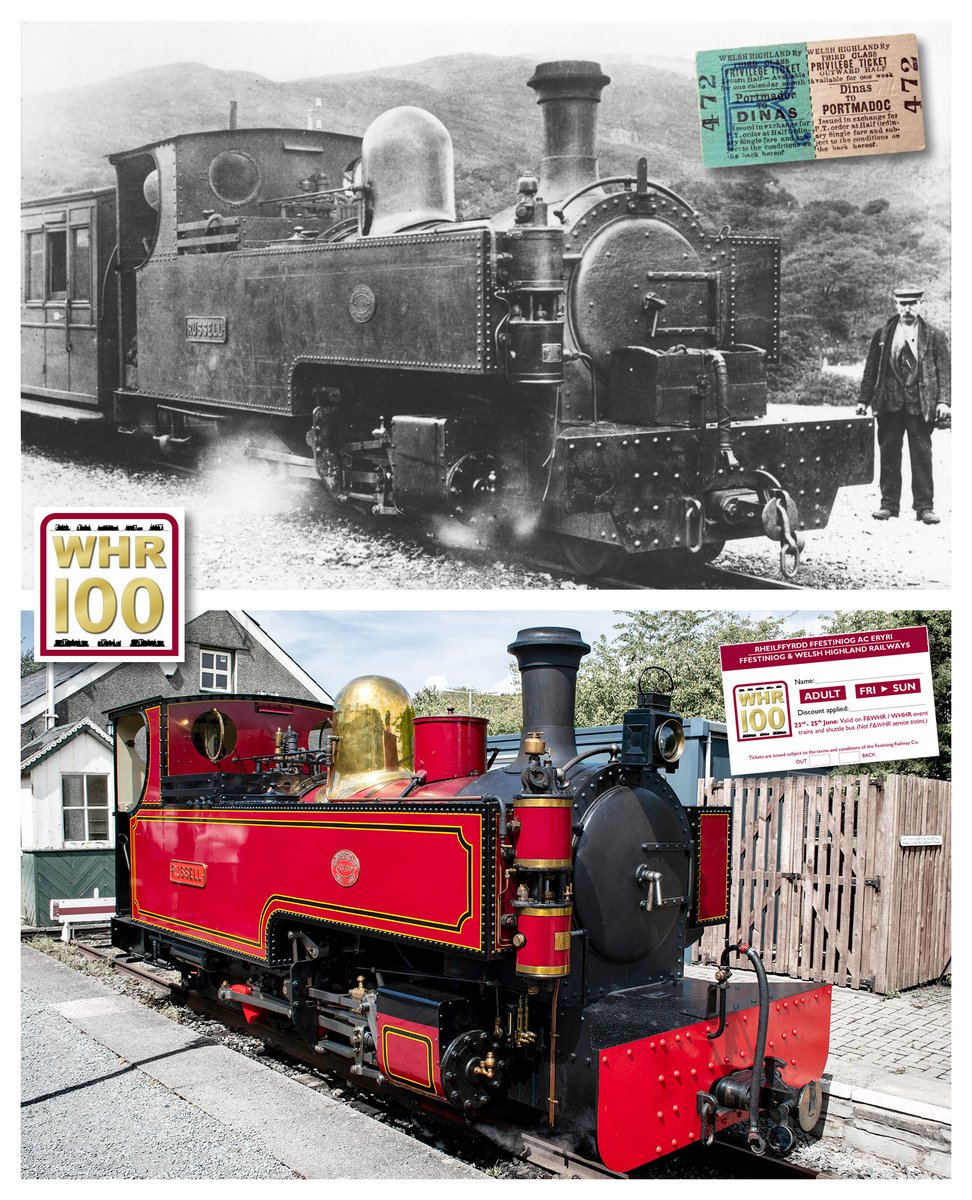 festrail's tweet photo. TICKETS FOR THE WELSH HIGHLAND RAILWAY CENTENARY – NOW ON SALE..!

This three-day event, takes place over the long-weekend of 23rd to 25th June

Our dedicated 'WHR100' page provides all the details, so head over to read all about it and book your tickets: 
https://t.co/aoOliJDre9 https://t.co/8RVTgiD6iR