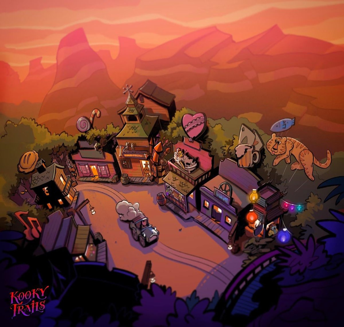 DarkRideArts's tweet photo. Been working on #KookyTrails for several months & absolutely loving it.
We need more artists to join the team to revise vignettes, staging, props, buildings, etc. Please DM me or comment if you are interested #Artists #DarkRide #DarkRides #ConceptArt #ThemedEnvironment #Design https://t.co/hhGGjsEq4B