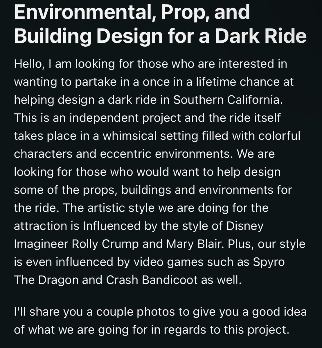 DarkRideArts's tweet photo. Been working on #KookyTrails for several months & absolutely loving it.
We need more artists to join the team to revise vignettes, staging, props, buildings, etc. Please DM me or comment if you are interested #Artists #DarkRide #DarkRides #ConceptArt #ThemedEnvironment #Design https://t.co/hhGGjsEq4B