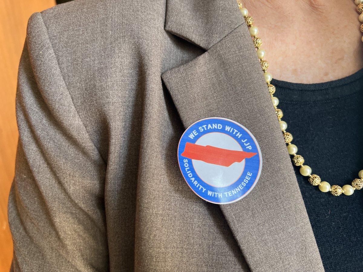DebButlerHD18's tweet photo. What’s happening in Tennessee is disgraceful. I’m a Volunteer graduate myself and removing an elected person? For supporting advocates? Those aren’t the #RockyTopValues I learned in Knoxville. #standwithTN https://t.co/RSkUBRQ9ab