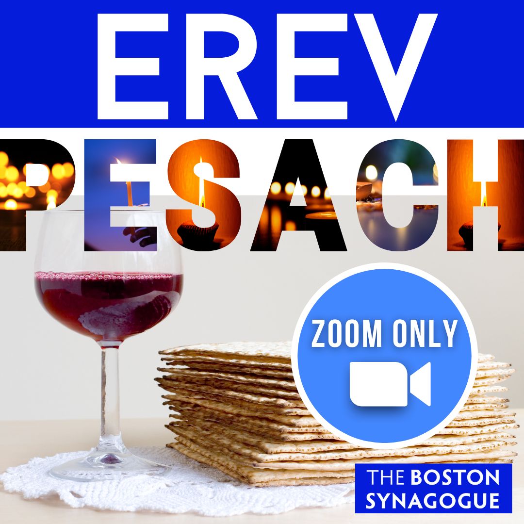 bostonsynagogue's tweet photo. Let’s Welcome Passover into our home’s THIS EVENING with a pre-recorded “Spirit of the Seder”

Wednesday April 5th 6:30 pm

View other Passover Services: https://t.co/RuhZQoMaGq
#Passover2023 #Passover  #Pesach2023 https://t.co/InI53ijPCn