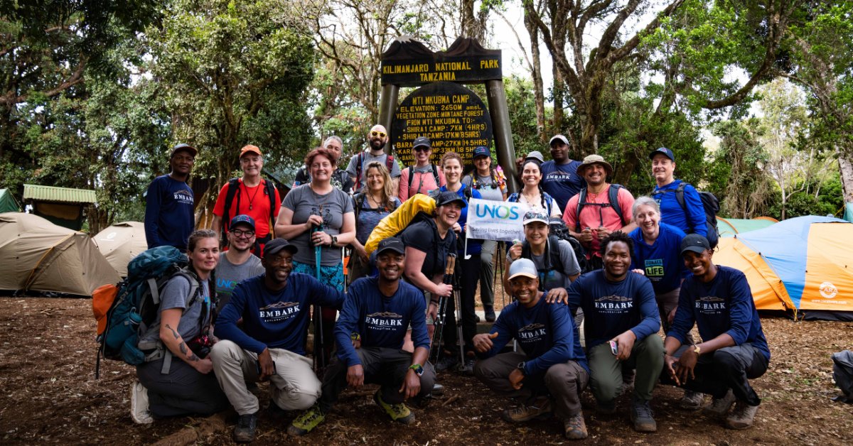 UNOSNews's tweet photo. 1/ On March 3, a team of living donors, friends and family took their first steps on a journey to the top of the world.
Destination: the summit of Mt. Kilimanjaro.
Goal: to share their stories and promote the lifesaving gift of #livingdonation. #DonateLife #LivingItForward https://t.co/9XAzdf0UCw