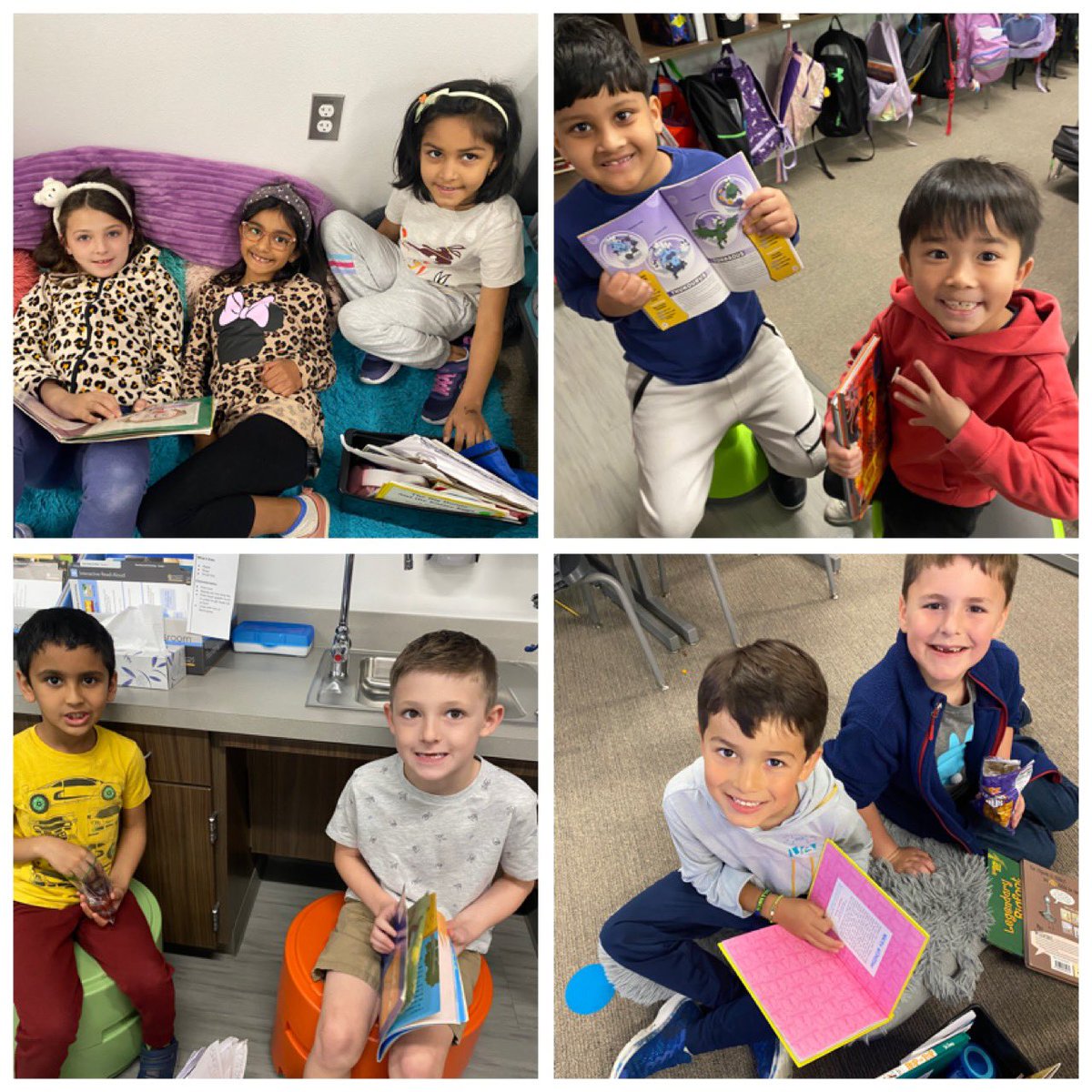 MsStephens1st's tweet photo. Reading with a friend is fun! #ProsperProud #ReevesAchieves #MakingMagicHappen https://t.co/pmZkE9JpDr