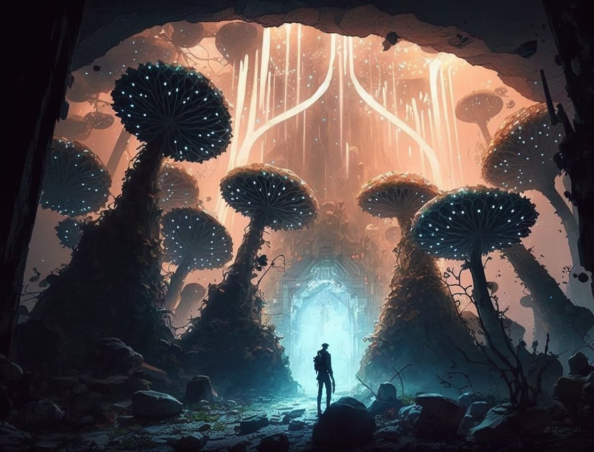 🍄1. From the #Mycelium Network’s underground reach, A new era emerges, a hopeful breach. The #MycoPunks, with their fungal ways, Guide us to a brighter future, more sustainable days.