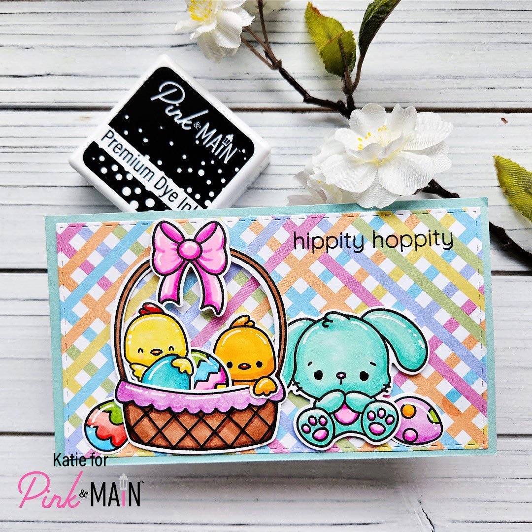 More #Easter cuteness on the blog! This card is by Katie and is beyond adorable  #pinkandmain #cardmaking #stamping #eastercard #handmade #handmadecard