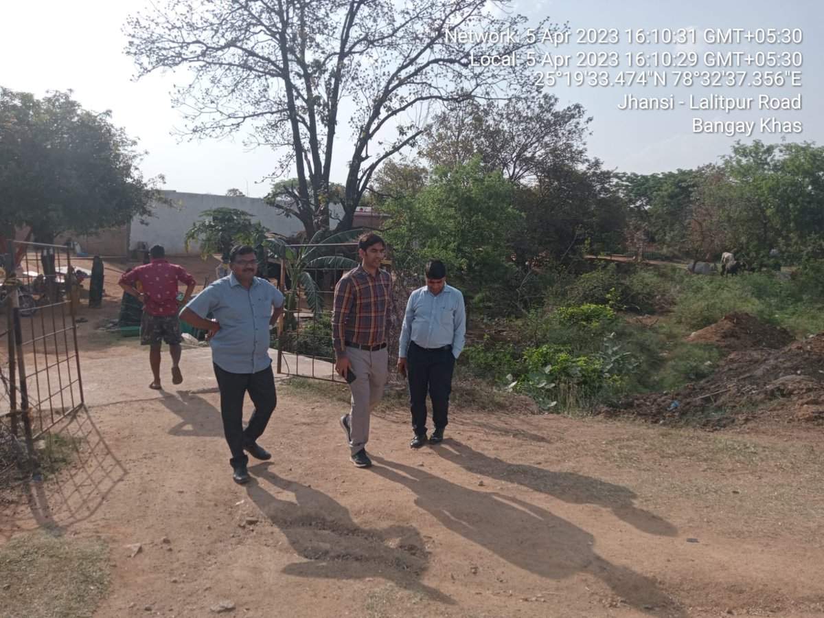 EECdJhansi's tweet photo. Visit of Jhansi reorganization water supply scheme ph 2  (clear water main) https://t.co/zLcrxKATk5