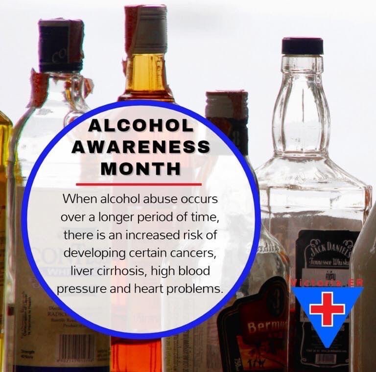 victoria24er's tweet image. Alcohol Awareness Month is an outreach, education, and an initiative that raises awareness about harmful and dependent drinking behaviors.

#VictoriaER🏥
#OnSiteLab🔬
#Open24Hours⏰
6703 N. Navarro•361-573-1500📞
