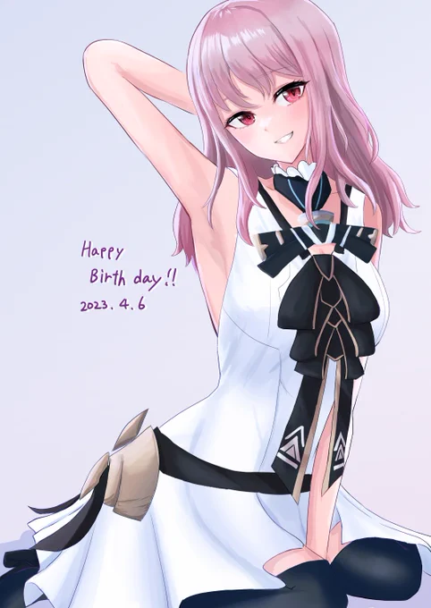 ゆみさん誕生日おめでとう!アニメで動くのも楽しみ#四谷ゆみ生誕祭#アリスギアお絵かき 