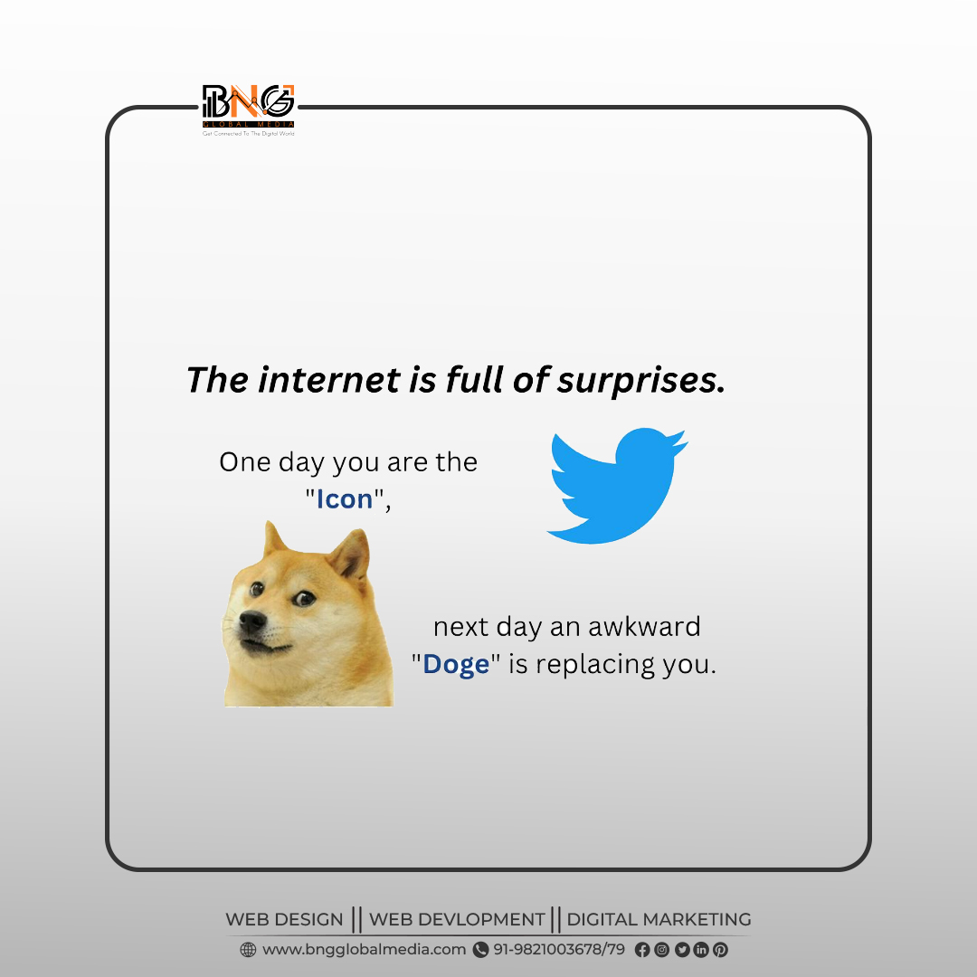 BNG_GlobalMedia's tweet photo. Did you see it yet?👀
😮 @twitter CEO, Elon Musk has decided to part ways with the iconic blue bird logo and the ‘Doge’ meme, which was part of the #Dogecoin blockchain &amp; cryptocurrency is now the new logo for #Twitter!

#NewTwitterLogo #TwitterLogo #Trending #doge  #dogecoinnews https://t.co/MYMOzVqmjx