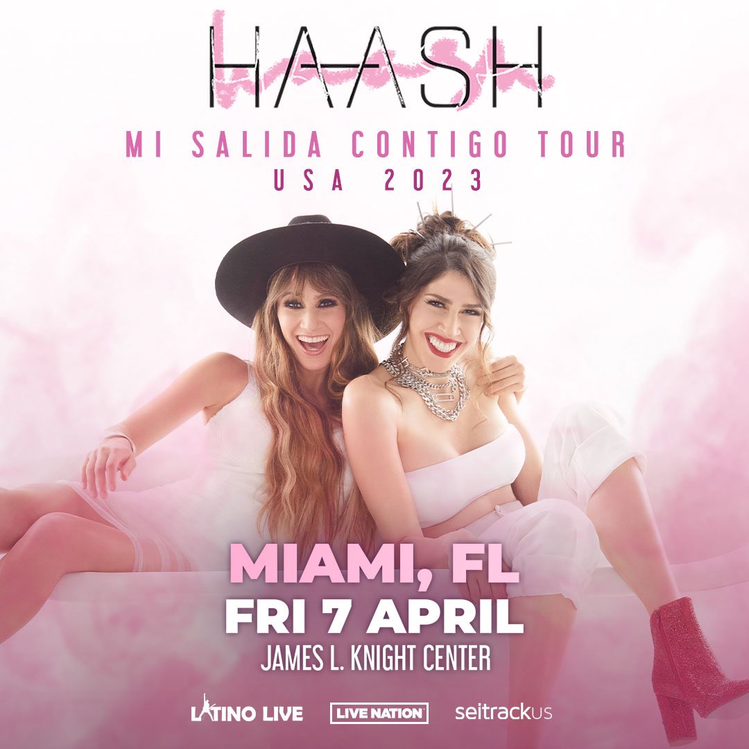 ¡Qué emoción arrancar con #MiSalidaContigoUSATour ! 💃🏻💃🏼😍 MIAMI 🌴😎 aquí vamooooos. ¿Salimos el 7 de abril? 
🎟: ticketmaster.com/haash-mi-salid…