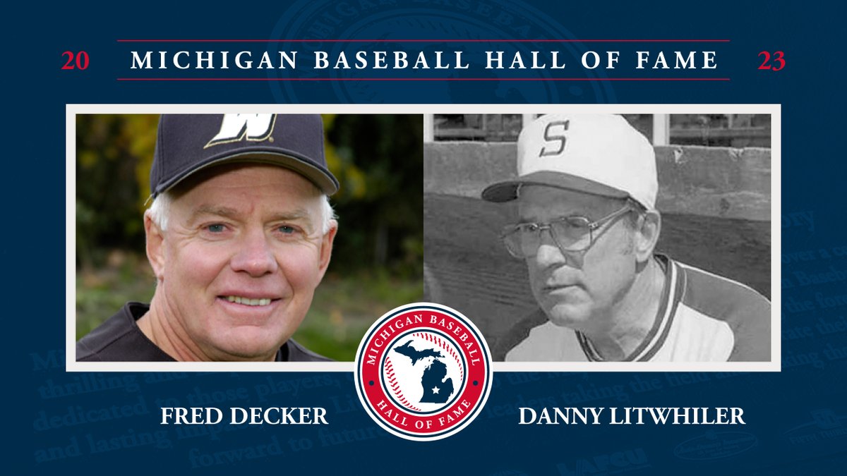 NEWS: Fred Decker and Danny Litwhiler, the all-time winningest head coaches in <a href="/WMUBaseball/">Western Michigan Baseball</a> and <a href="/MSUBaseball/">Michigan State Baseball</a> history, will be inducted July 7 into the Michigan Baseball Hall of Fame at Jackson Field.

📰: milb.com/lansing/news/w…