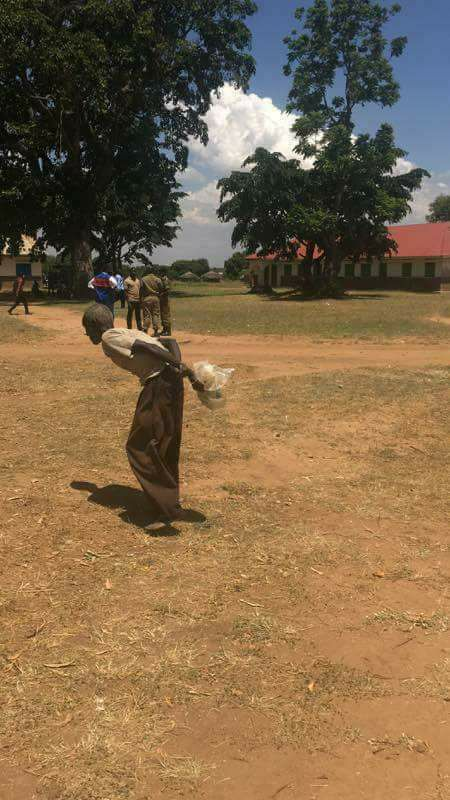 KakwenzaRukira's tweet photo. Stealing from the poor is a crime against humanity. Imagine @AnitahAmong stole iron sheets meant for this poor old woman in Kalamoja. https://t.co/2NPFdfqcFo