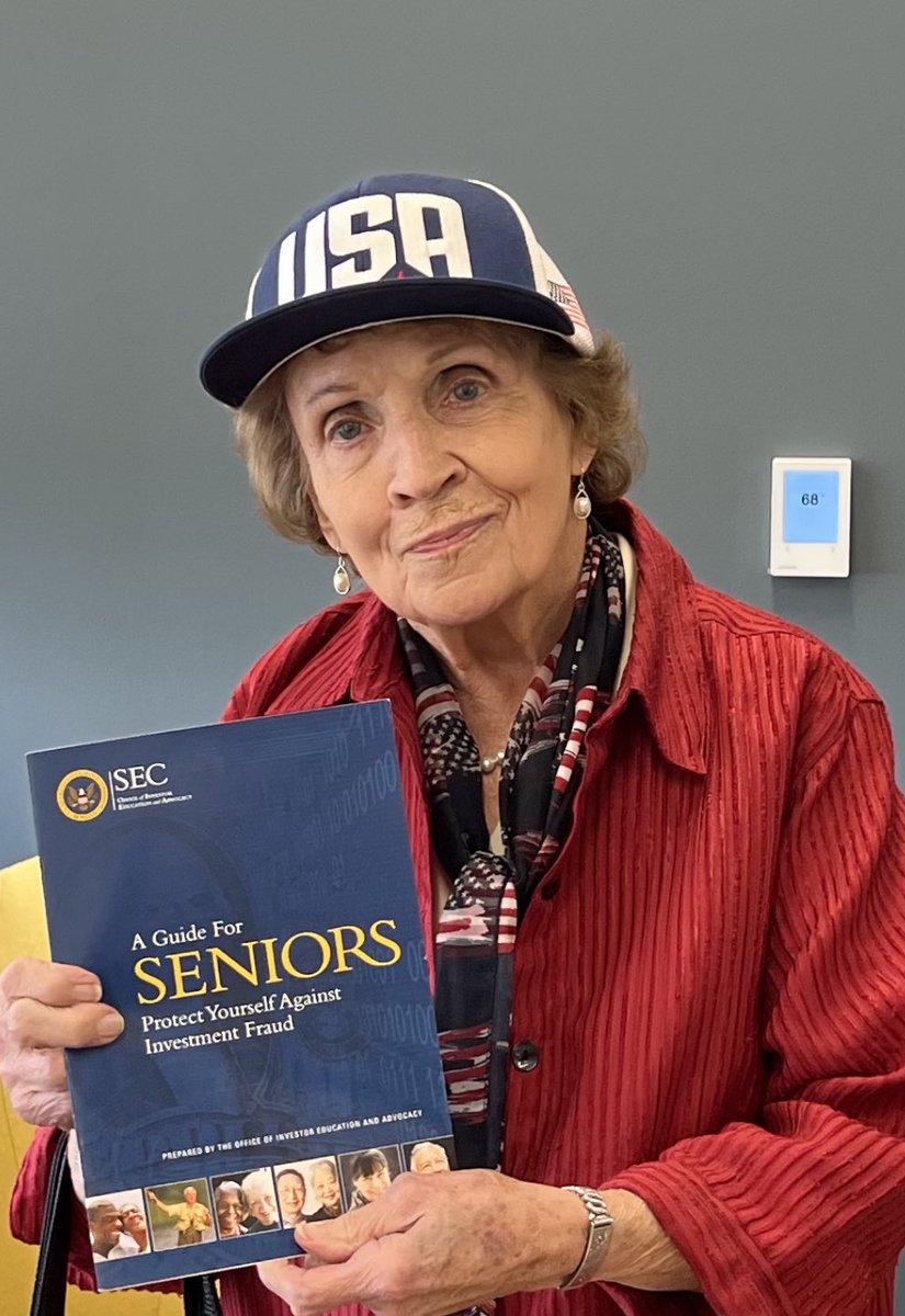 jen_kapela's tweet photo. Now THIS Is Funny!!🤣😡🤣 
The SEC puts this out-
“A Guide For SENIORS: Protect Yourself Against Investment Fraud”
And they reference FINRA as a resource for senior investors!🤡
Grandma Lila knows the truth… FINRA &amp; the SEC should be ashamed of what they have done to $MMTLP ! https://t.co/WyIFxU2Szr