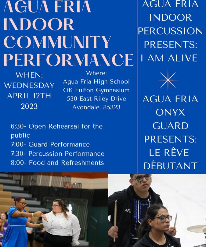 Checkout AFHS Percussion's Performance next week!