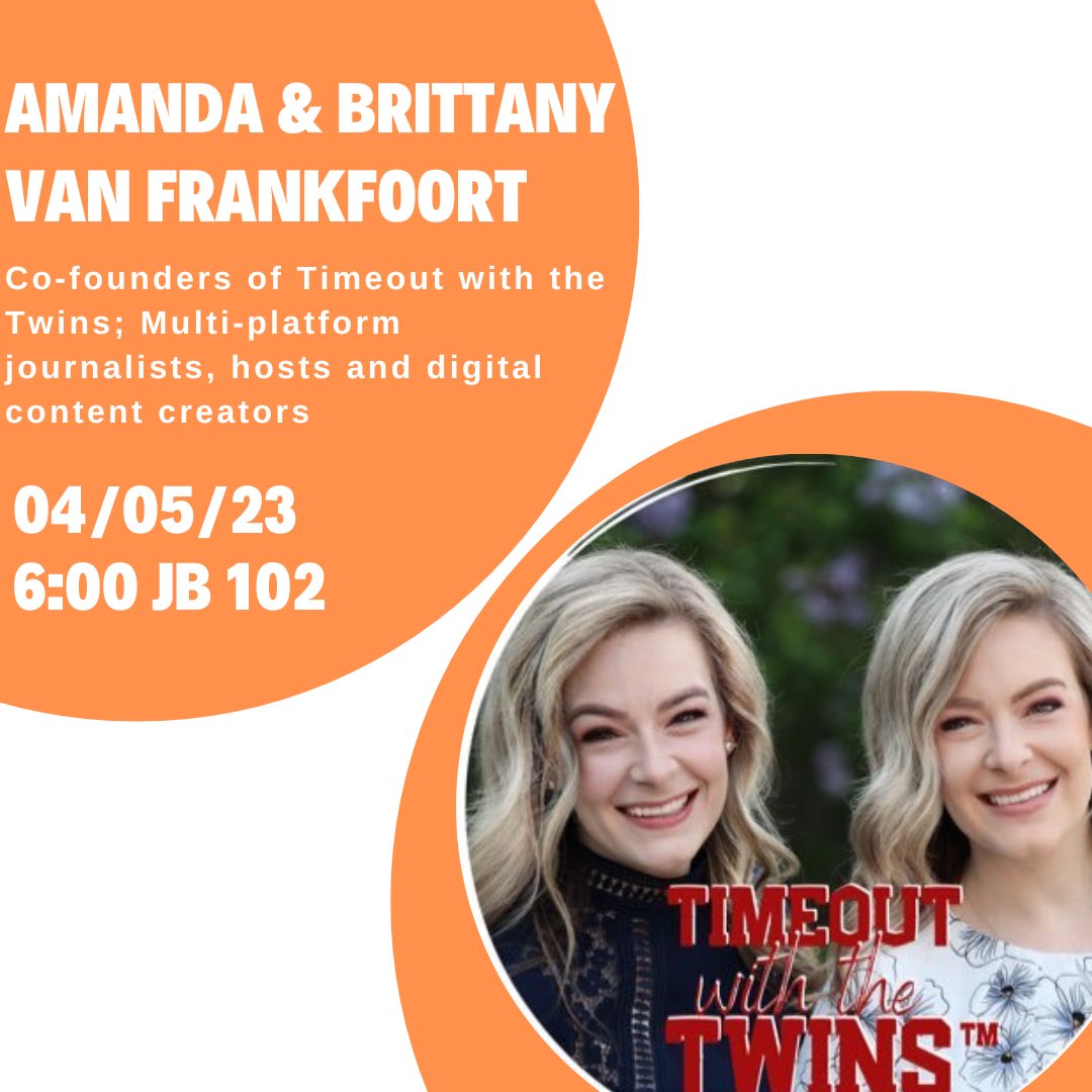 AWSM_OSU's tweet photo. We are so excited to have @TOwiththeTwins joining us via Zoom tonight at 6! See you in JB 102! https://t.co/OBQsEjNGlF
