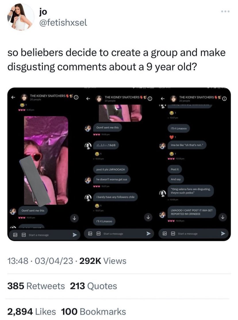doin2much_'s tweet photo. Weirdos created fake accounts to frame beliebers just to post a ss showing they follow the individuals in said groupchat. You can’t find slower people https://t.co/rjPv3ImlC6