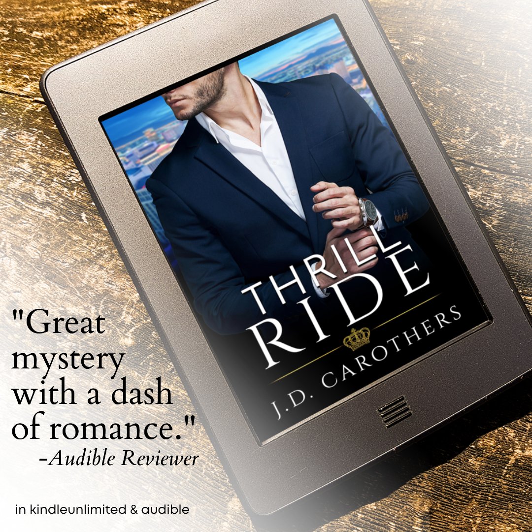 Audible Reviews are in &amp; THRILL RIDE is a "great mystery with a dash of romance." Get it on Kindle Unlimited or in Audible today!

📖bit.ly/ThrillRideKU⁠
🎧bit.ly/JDCThrillRide⁠
⁠