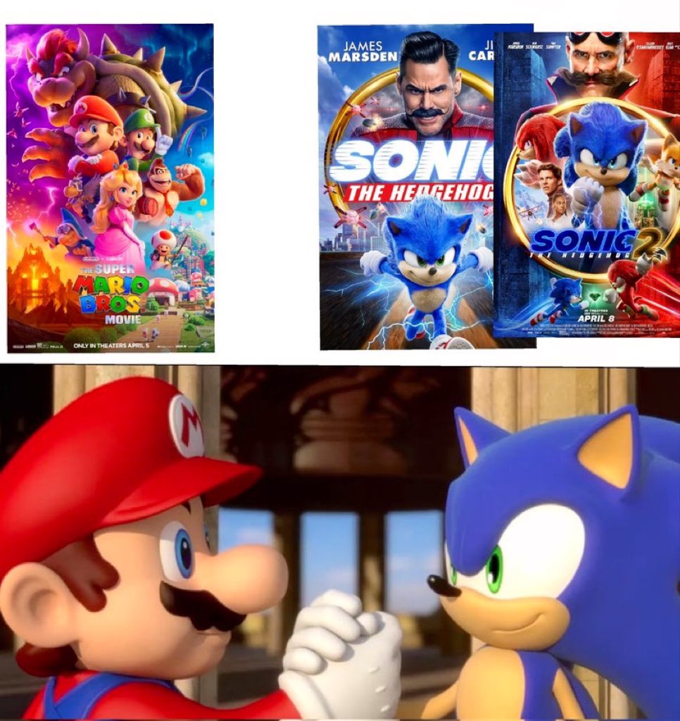 Dark on Twitter "As a Sonic fan I would like to wish you all Mario