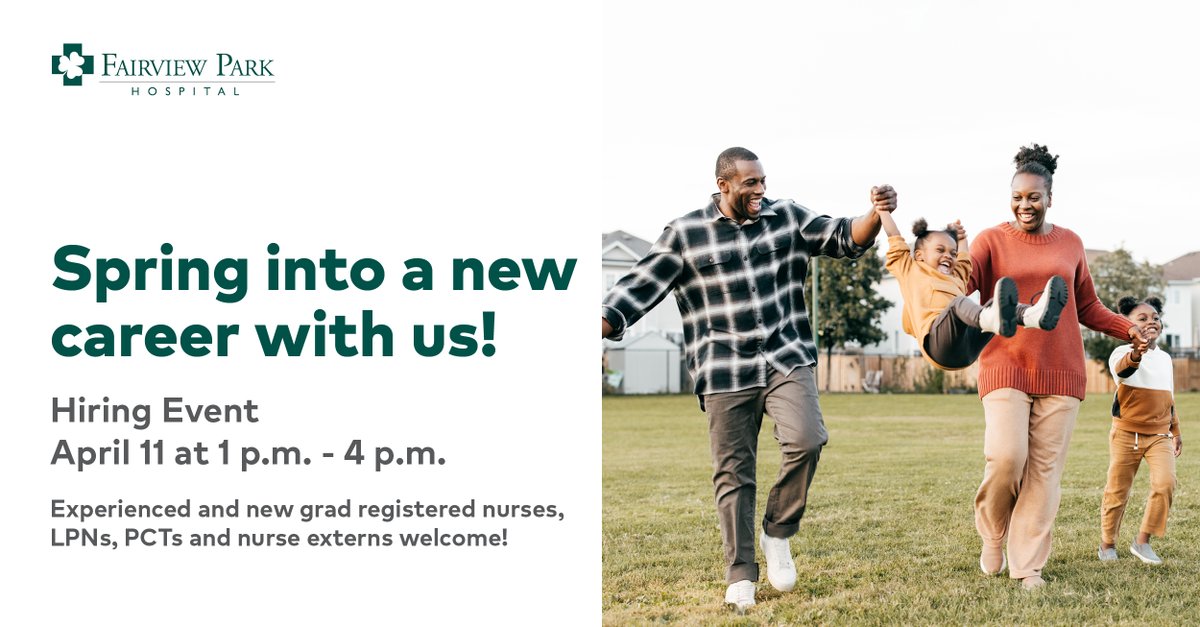 FPHospital's tweet photo. Join us for our hiring event for Experienced and New Grad Registered Nurses, Licensed Practical Nurses, Patient Care Technicians and Nurse Externs, interview with our leadership. Sign-on/relocation bonus for qualified RN candidates!  https://t.co/JAnMaixZqZ https://t.co/HCzee1Xvfq