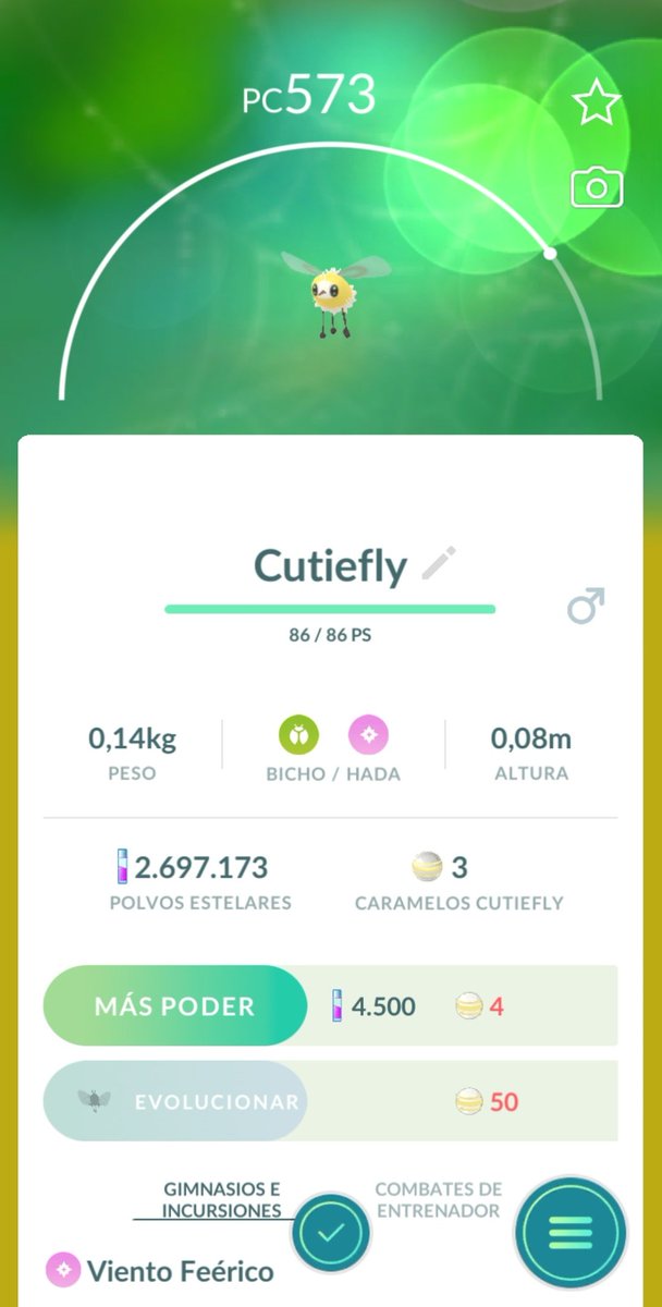 Finallyyyyy 🥰🥰🥰 I am the unique, that are hard to looked? #PokemonGO #Newpokemon #Cutiefly