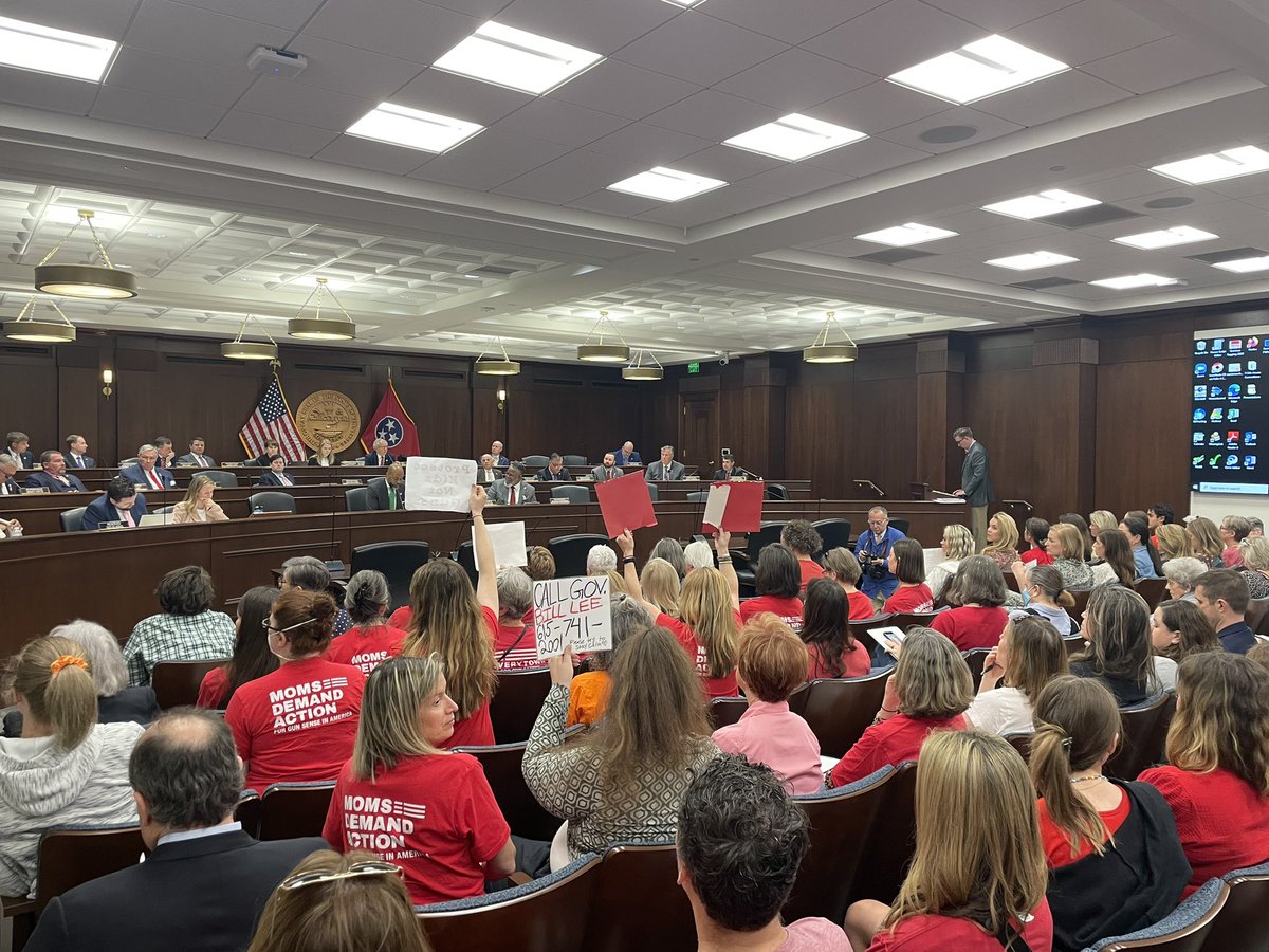 In House Education Admin Committee right now where my Republican colleagues are hearing HB 1202 to allow teachers to carry guns in schools.

Our community is still grieving last week’s mass shooting at Covenant elementary that took 6 lives— their solution is more guns.

Shameful.