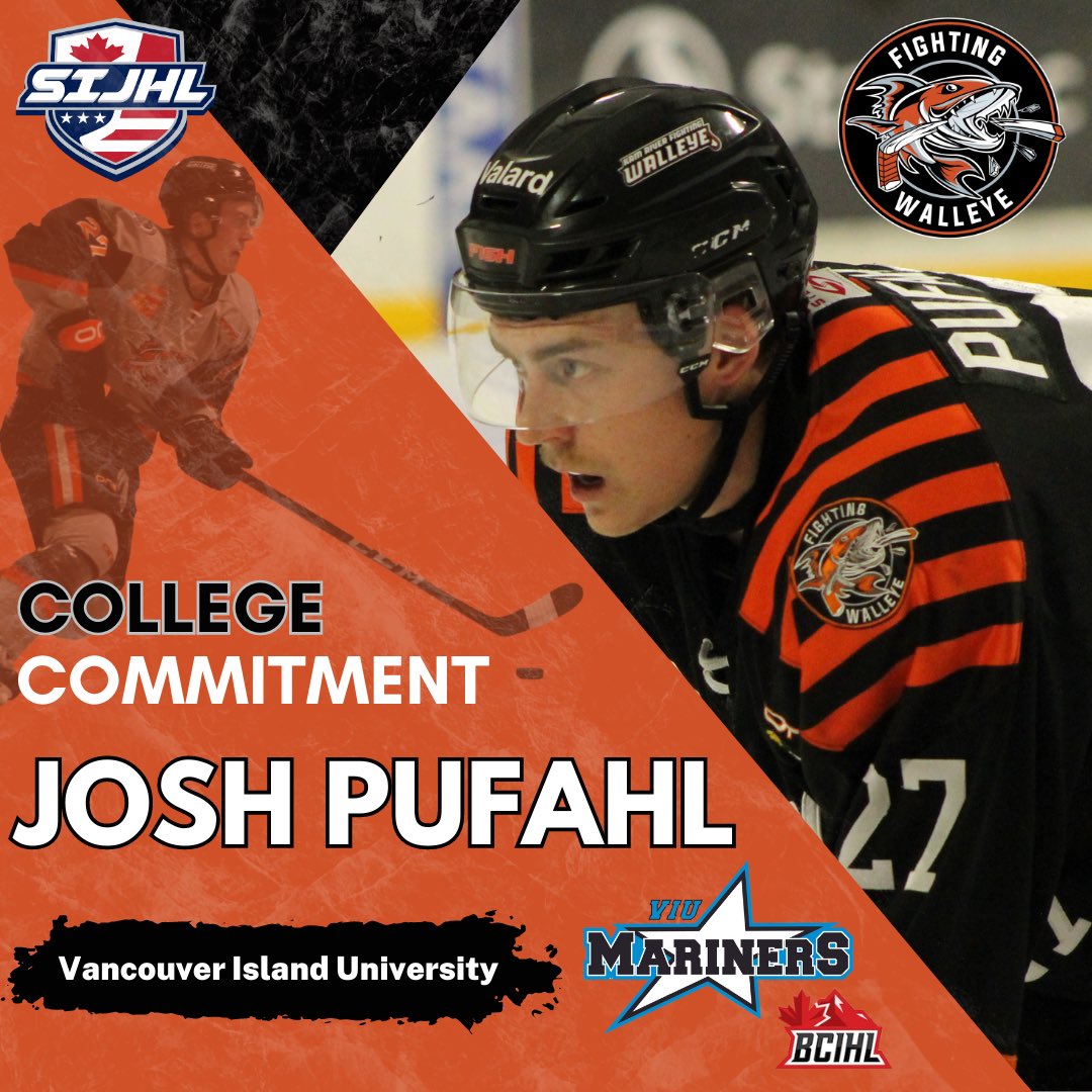 Josh Pufahl Commits to VIU

The Kam River Fighting Walleye are pleased to congratulate ‘02 defenseman Josh Pufahl on his commitment to Vancouver Island University and their BCIHL hockey program for the ‘23-‘24 season. 

Congratulations, Poof!

#OurFishSwimOn