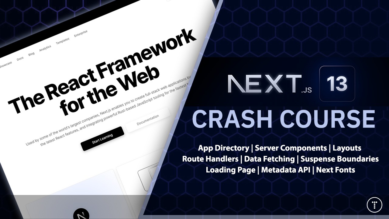 Brad Traversy on X: &ldquo;🔥 Next.js 13 Crash Course We explore the 