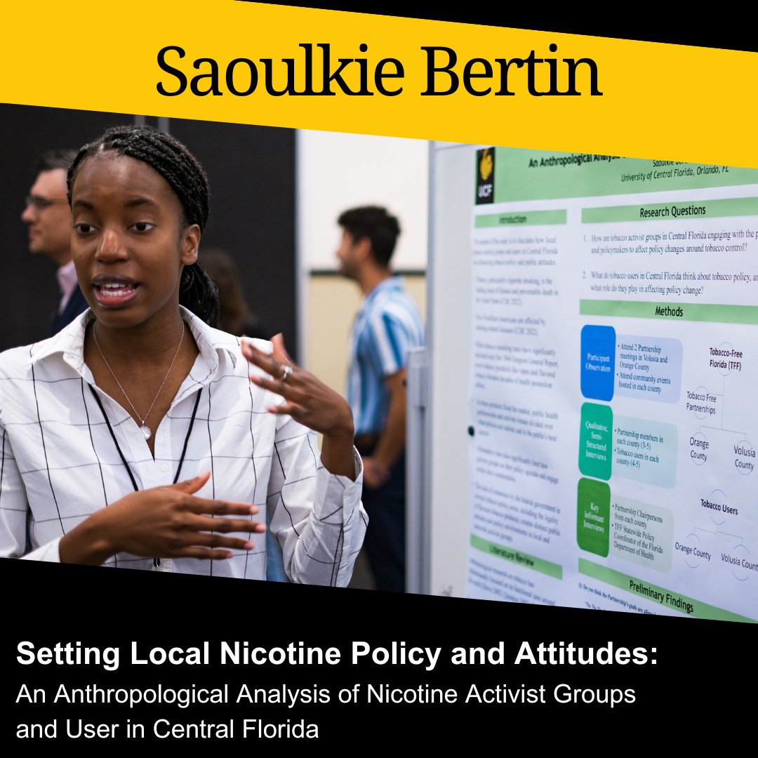 UCFAnthroDept's tweet photo. Please join us in congratulating four of our Anthropology students for winning the 2023 Student Scholar Symposium Award! Congratulations Brianna, Allyson, Melissa, and Soulkie! https://t.co/6b58Zuy0lJ