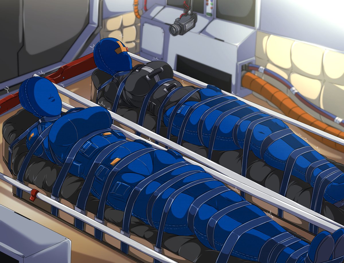 RynerEa's tweet photo. July 2022 Poll Winner: Samus &amp; Dark Samus

Guess this was a time where those kinky nasa test dummies were popular.

Though denim bondage gear sounds like a really interesting idea.
More of that here: https://t.co/sxoW0NEQlu https://t.co/5wzIfVzWIj