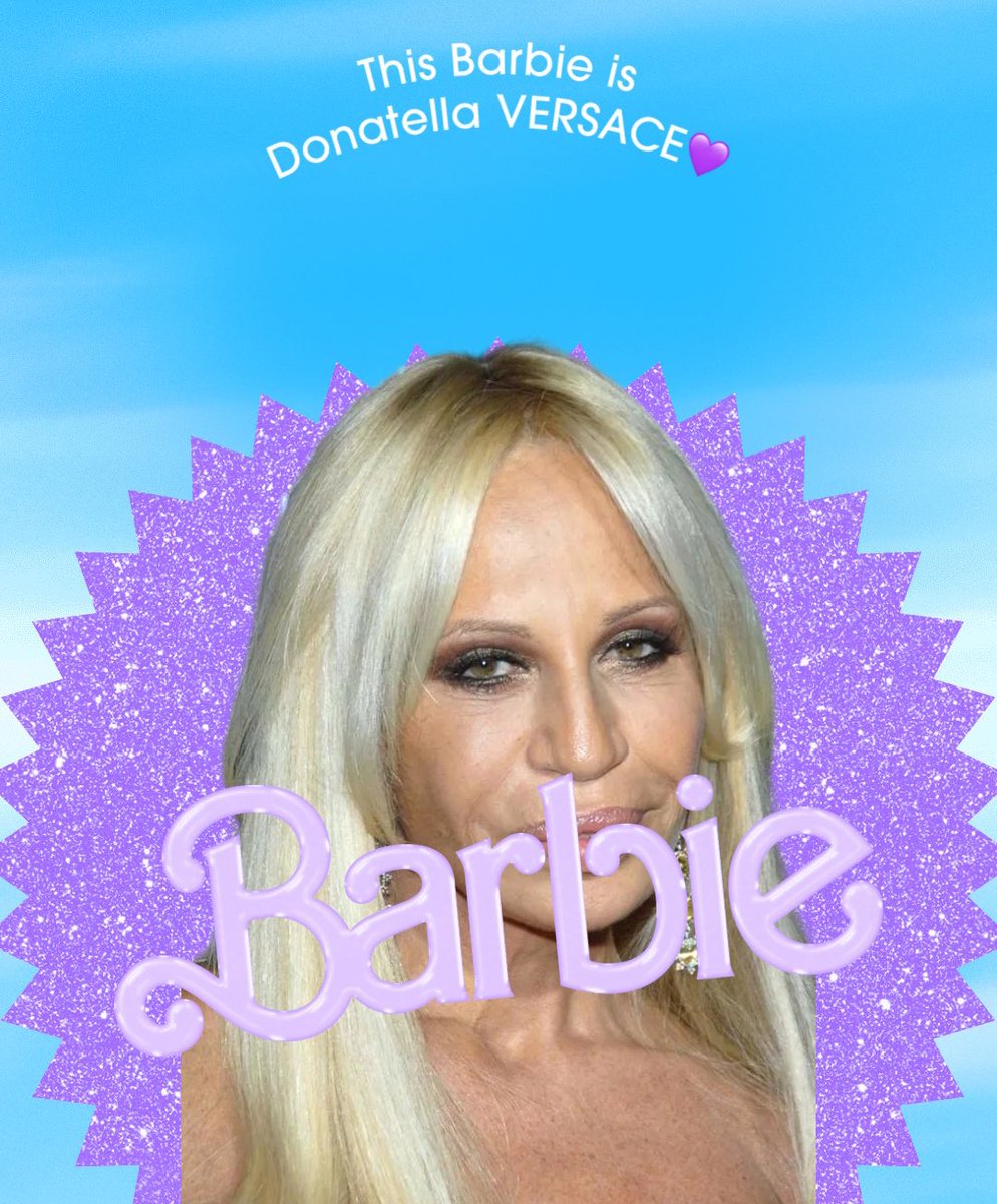 This Barbie is Donatella VERSACE💜