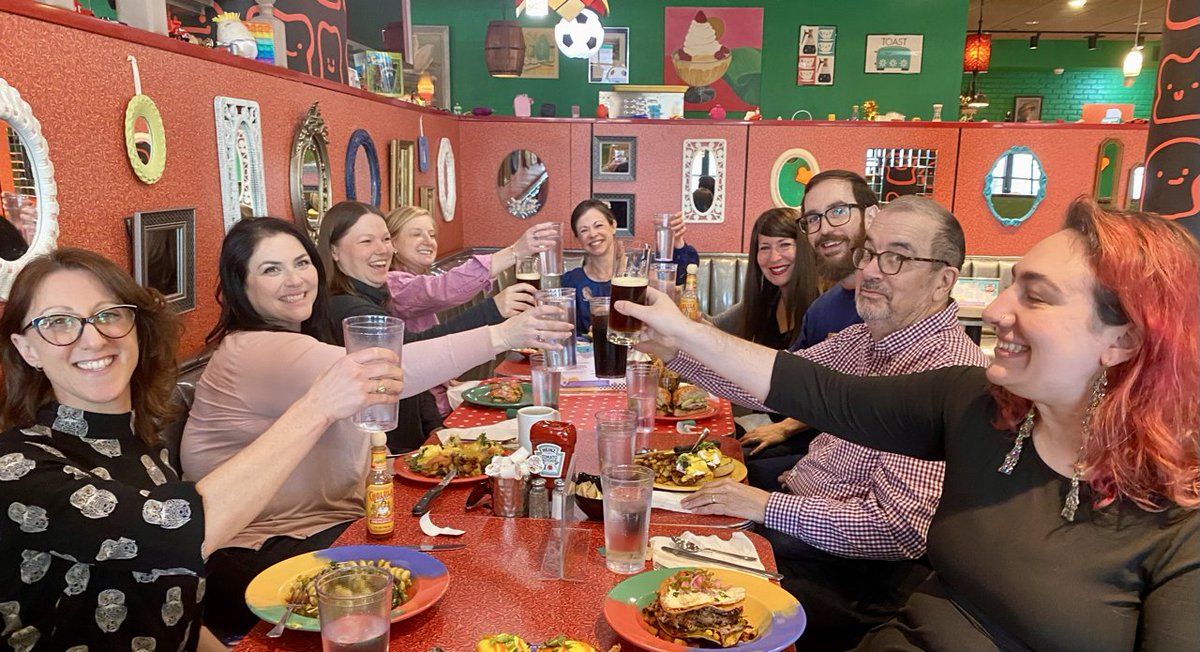 Happy faces at The Friendly Toast yesterday celebrating the launch of Kolture &amp; enjoying our last taste of chametz before the holiday! 🥯 

Wishing you and your loved ones a joyous Passover — from our table to yours!
<a href="/jartskolture/">Kolture</a> #KoltureLaunch #Passover2023