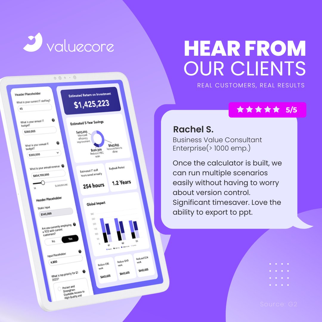 Check out this review from one of our satisfied clients! 🙌🏼 
Sign up for a free trial and try it out for yourself: bit.ly/3m6hWgB
 
#ValueCore #ValueSelling