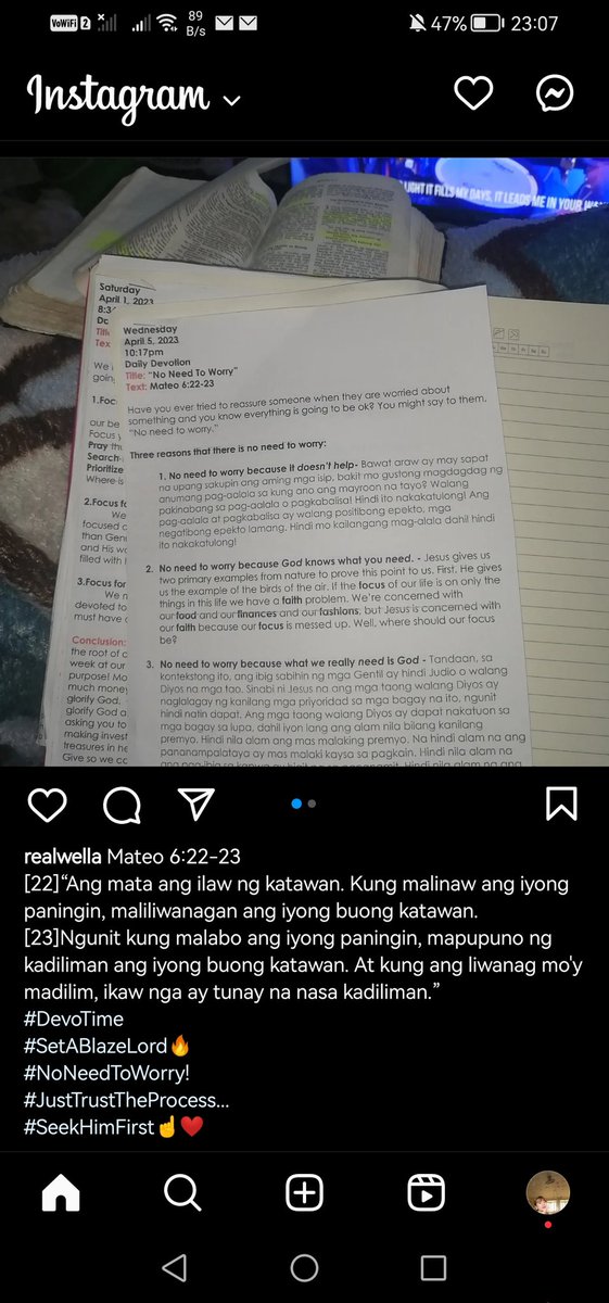 Wella88869352's tweet image. Sa IYO lang Magtitiwala Lord🙌
#DevoTime
#SetABlazeLord🔥
#NoNeedToWorry!
#JustTrustTheProcess...
#SeekHimFirst☝️❤️