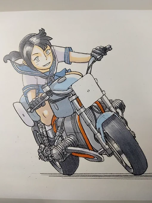 こうやって描いてると水平対向エンジン乗ったらすっごい楽しそうなんだよなあ。 