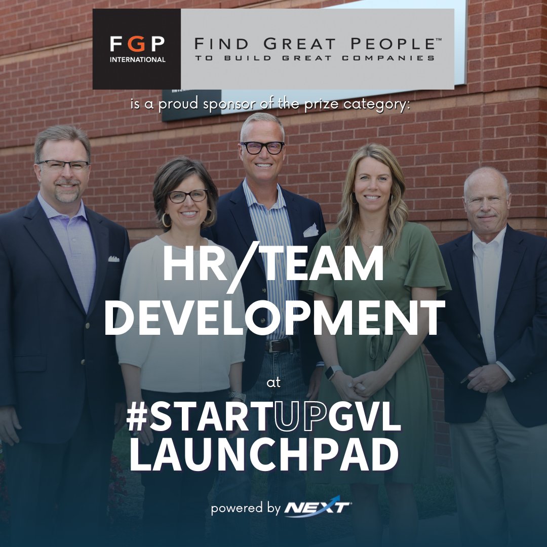 NEXTupstateSC's tweet photo. 🔍Find Great People can help companies with a number of services that can take a workplace from good to great. 

Join us this THURSDAY, April 6th to find out which startup will receive this #StartupGVL Launchpad prize package! RSVP at: https://t.co/dqxZy4N1Ej https://t.co/dYag4pmgCs