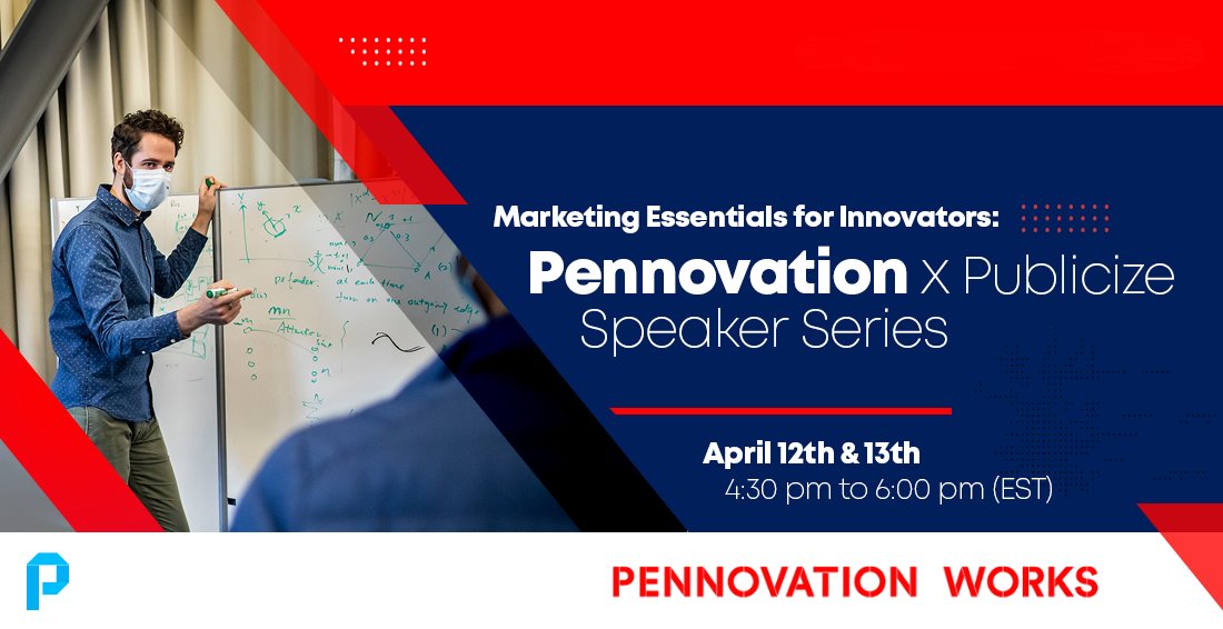 Final call to register for our Marketing Essentials for Innovators Speaker series! This hybrid event is FREE &amp; OPEN to the Public &amp; features 6 speakers &amp; all the insights you need! Register: bit.ly/42L8jnU
#phillystartupresources #phillystartups #entrepreneursofphilly