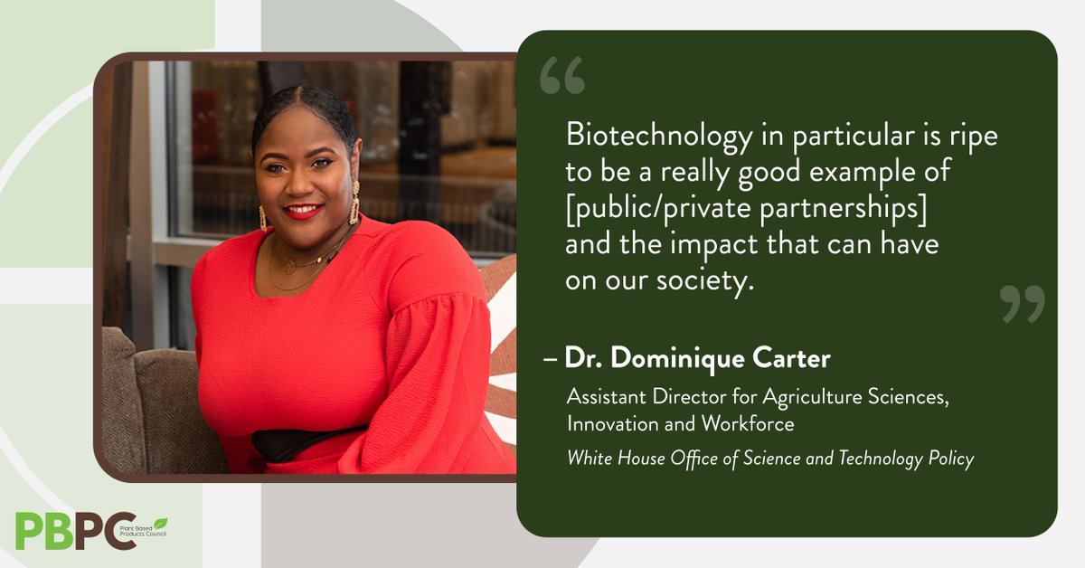 PlantBasedProds's tweet image. It was a privilege to host @DrDomCarter of @WHOSTP at #PBPC2023Conference for a keynote address. Dr. Carter discussed the Biden Administration’s top sustainability priorities, including the rollout of the recent executive order on the bioeconomy.