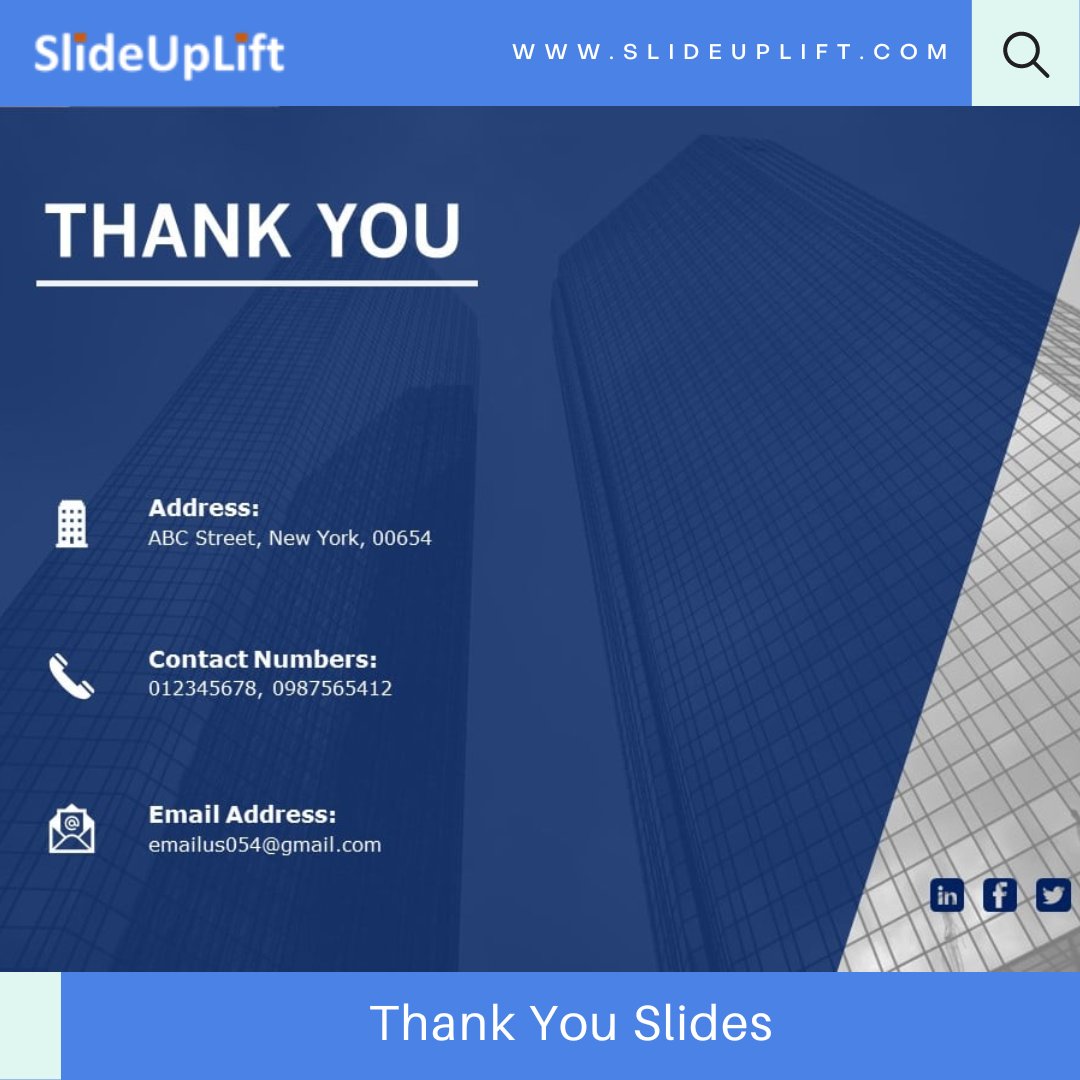 slide_uplift's tweet image. Thank your audience for attending and participating in your presentation with SlideUpLift's premium Thank You Slides.
bit.ly/3MklPJA
#thankyou #thankyouslides #powerpoint #googleslides #powerpointtemplates #googleslidestemplates #presentation #ppt #pptslides #themes