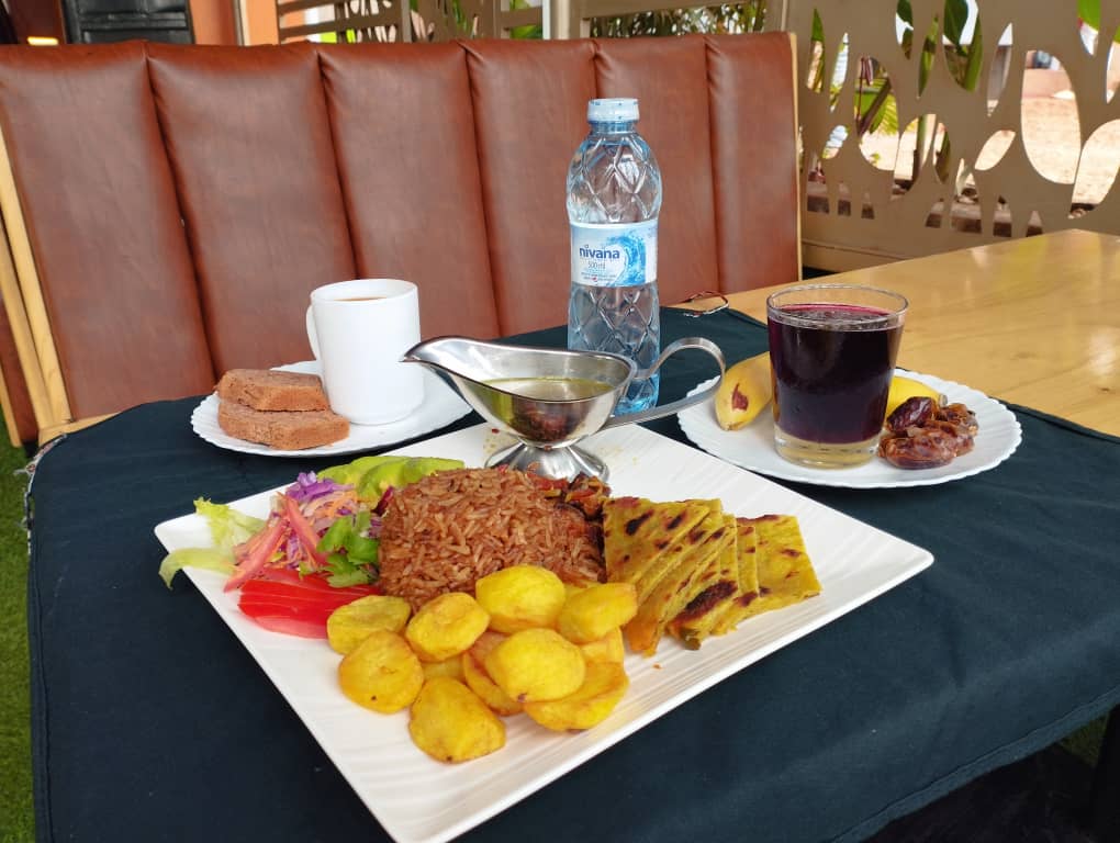 Iftar is ready at Mlima Cafe. Come break your fast with us at only 15,000shs. For deliveries please call 0753098416/ 0786723312. Ramadhan Kareem.